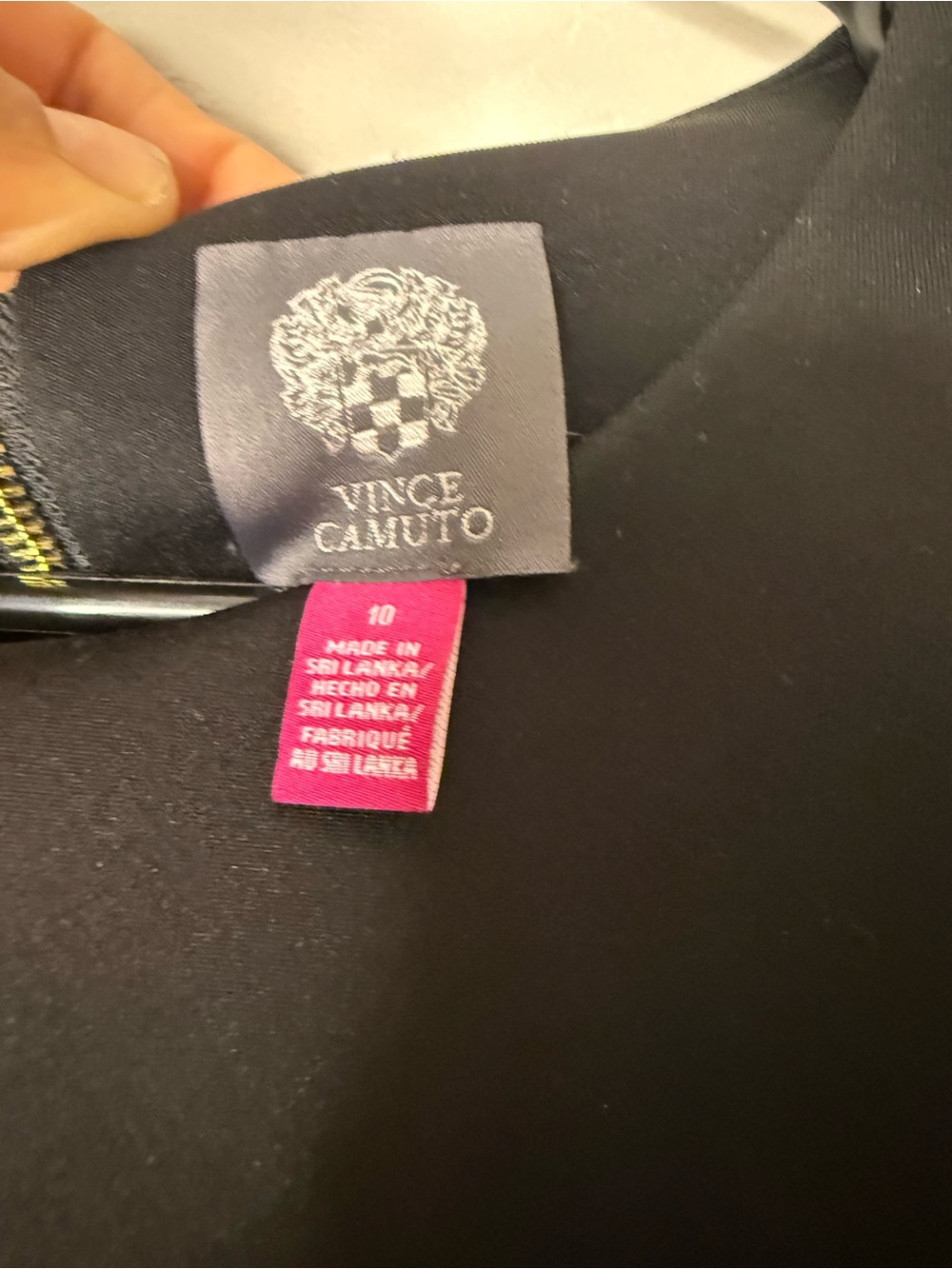 Vince Camuto Black Zip-Accent Blazer